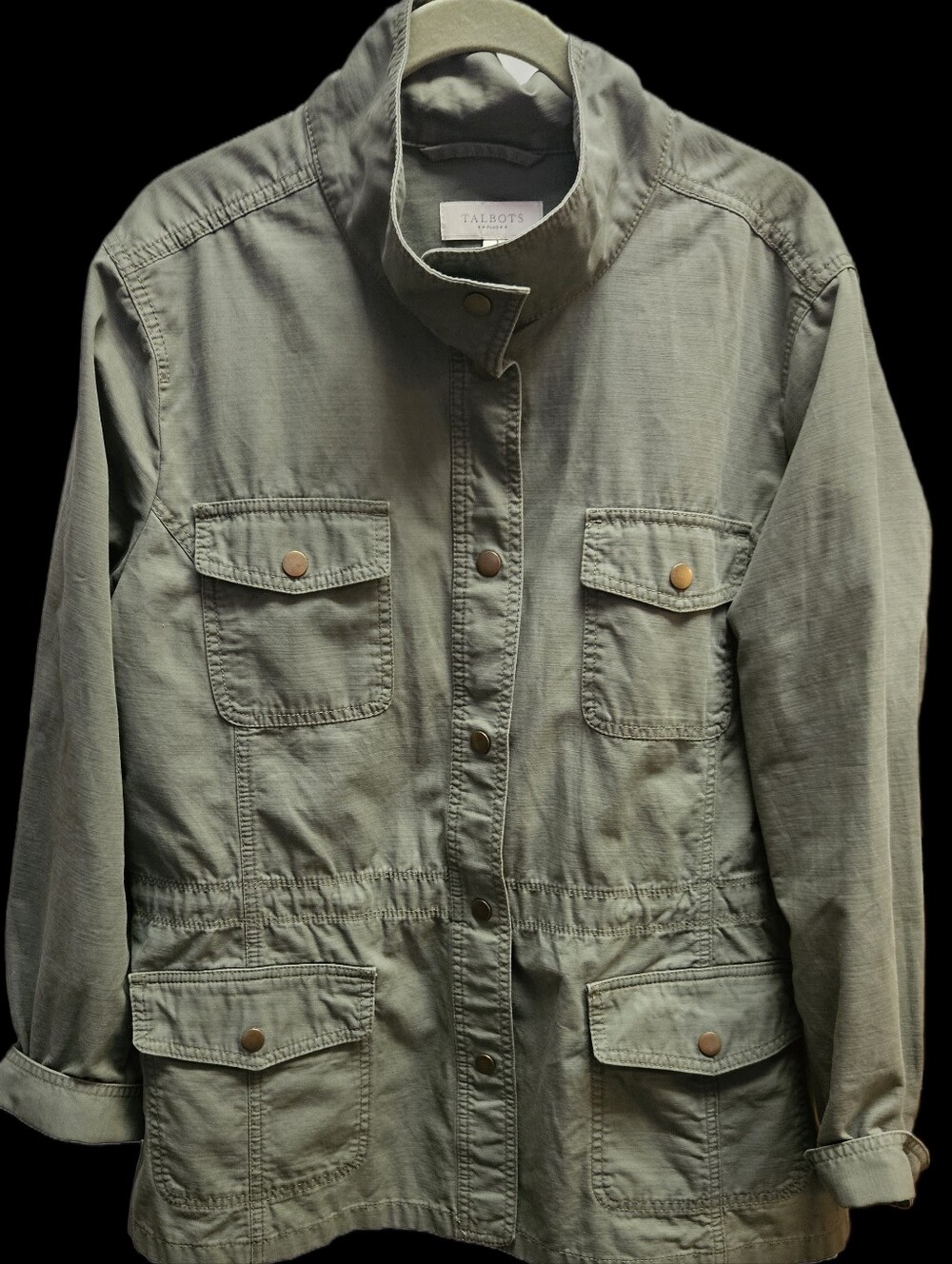 Talbots Olive Green "Sagebrush" Field/Cargo/Utility Jacket 1X